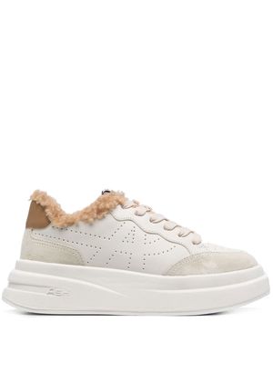Ash perforated-logo chunky sneakers - White