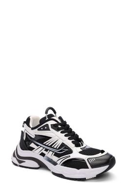 Ash Race Sneaker in Black/White