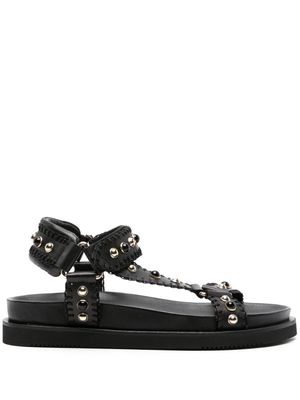 Ash Utopia studded leather sandals - Black