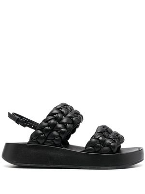 Ash Voyage BIS braided sandals - Black