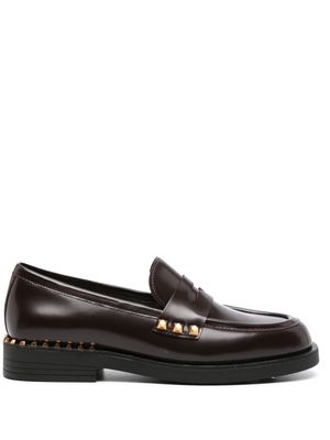 Ash Whisper Studs leather loafers - Purple