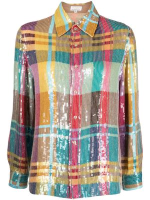 Ashish check-pattern sequined shirt - Multicolour