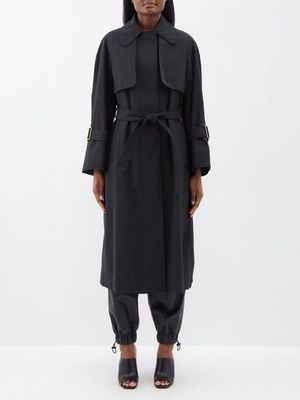 Ashlyn - Anabel Technical Waterproof Trench Coat - Womens - Black