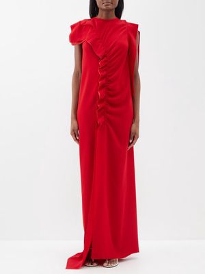 Ashlyn - Shikaku Customisable Crepe Dress - Womens - Red
