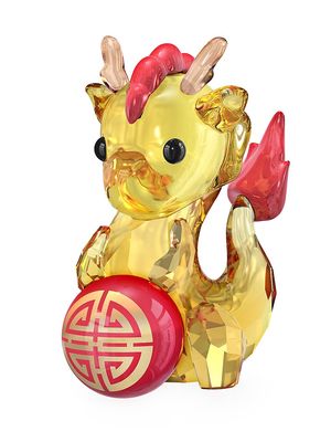 Asian Symbols Dragon Crystal Figurine