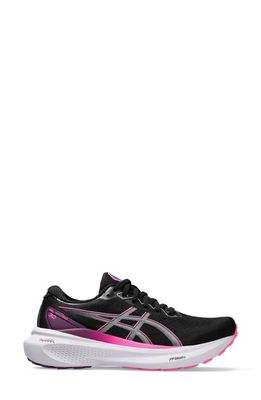 ASICS GEL-Kayano 30 Running Shoe in Black/Lilac Hint
