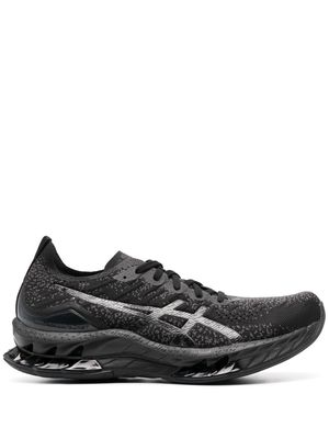 ASICS knitted-design lace-up sneakers - Black