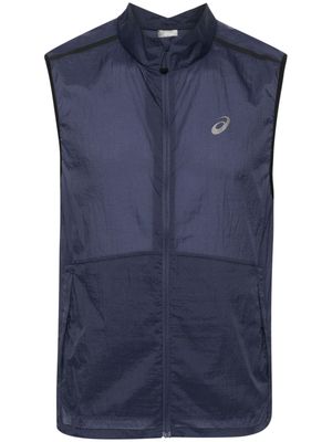 ASICS Metarun Packable zip-up gilet - Blue