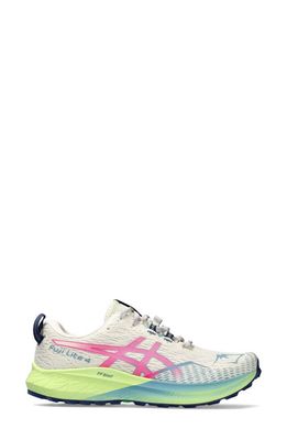 ASICS® Fuji Lite 4 Trail Running Shoe in Birch/Hot Pink