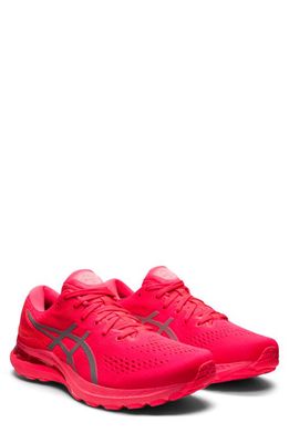 ASICS® GEL-Kayano® 28 Running Shoe in Lite-Show Lite-Show/Flash Red