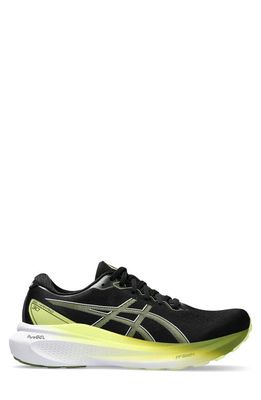 ASICS® GEL-Kayano® 30 Running Shoe in Black/Glow Yellow