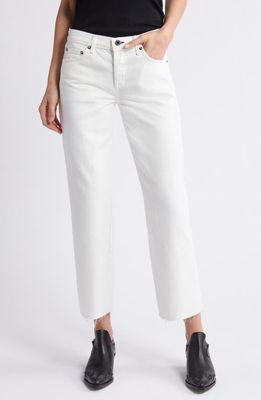 ASKK NY Ankle Straight Leg Jeans in Ivory 