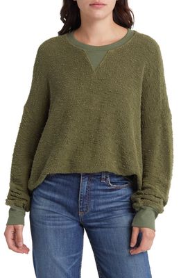 ASKK NY Oversize Cotton Sweatshirt in Army