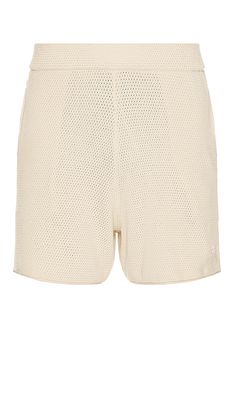 Askyurself Crochet Mesh Shorts in White