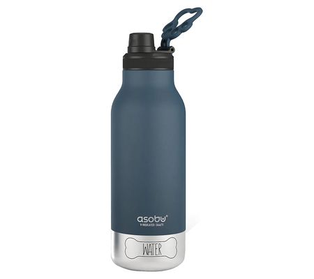 ASOBU Buddy 32oz 3-in-1 Water Bottle with Remov able Dog Bowl