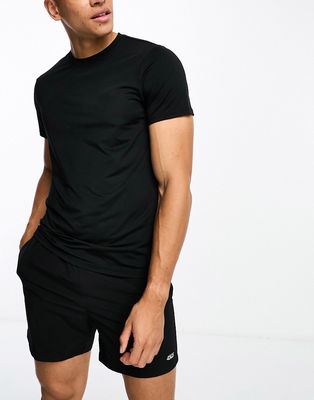 ASOS 4505 all sports T-shirt in standard fit with quick dry in black