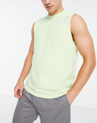 ASOS 4505 easy fit training tank top in light green