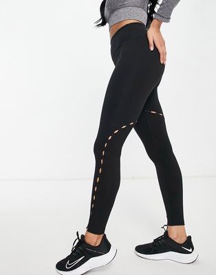 ASOS 4505 Hourglass leggings with cut out detail-Black