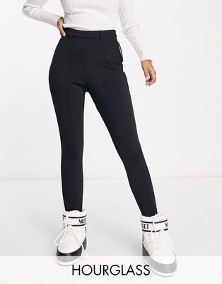 ASOS 4505 Hourglass skinny ski pants with stirrup in black