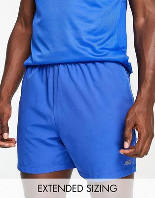 ASOS 4505 icon 5 inch training shorts in mid length with quick dry in blue