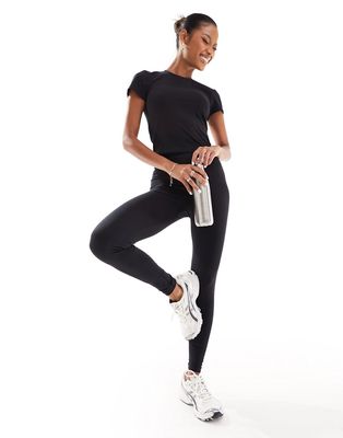 ASOS 4505 Icon high waist yoga legging in soft touch fabric in black
