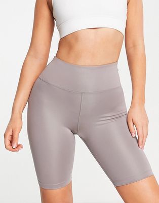 ASOS 4505 icon legging shorts with booty sculpt detail-Gray