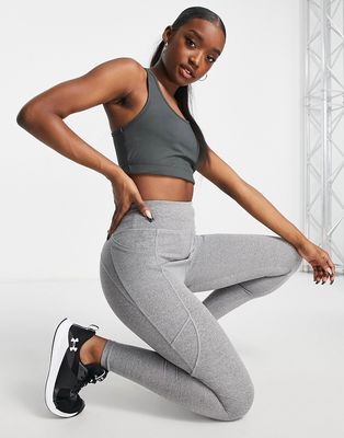 ASOS 4505 icon run tie waist legging with pocket-Gray