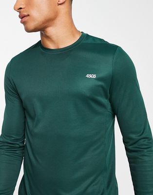 ASOS 4505 icon training long sleeve T-shirt with quick dry in green