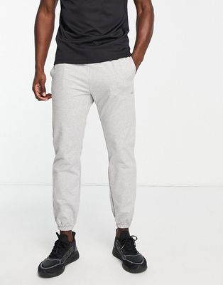 ASOS 4505 icon training sweatpants with tapered fit in gray marl