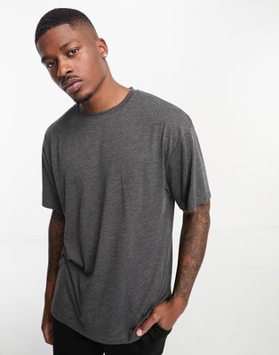ASOS 4505 Loose Fit Mesh Training T-shirt with sweat wicking in charcoal-Gray