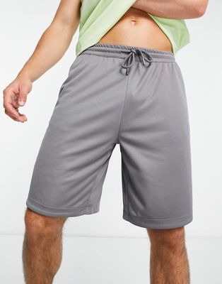 ASOS 4505 oversized training shorts in gray