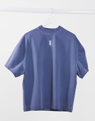 ASOS 4505 oversized washed yoga t-shirt-Blue