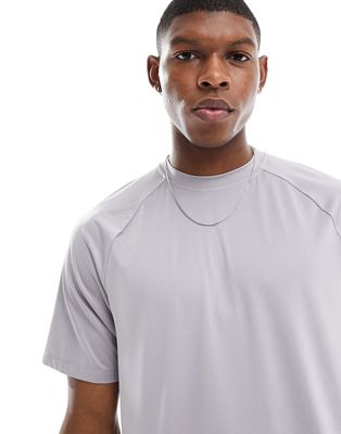 ASOS 4505 performance mesh training t-shirt with quick dry in gray