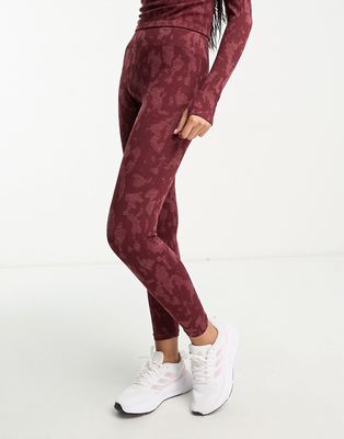 ASOS 4505 seamless legging in camo - part of a set-Red