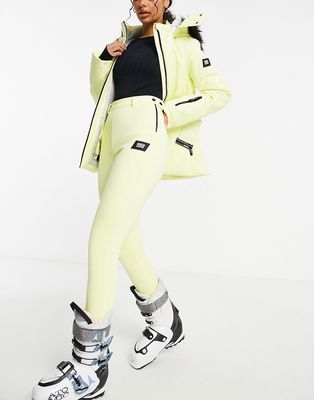 ASOS 4505 ski skinny ski pants with stirrup-Yellow