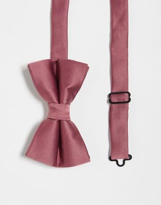 ASOS DESIGN bow tie in rose-Pink