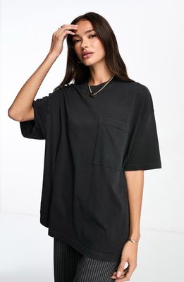 ASOS DESIGN Boyfriend Cotton T-Shirt in Black