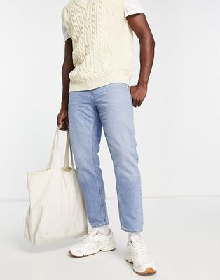 ASOS DESIGN classic rigid jeans in light blue