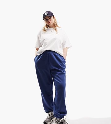 ASOS DESIGN Curve ultimate joggers in navy