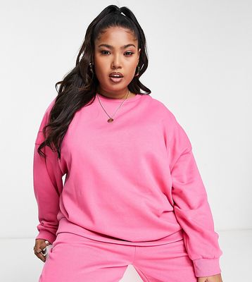 ASOS DESIGN Curve ultimate oversized sweatshirt in pink