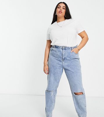 ASOS DESIGN Curve ultimate T-shirt with crew neck in cotton blend in white - WHITE