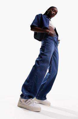 ASOS DESIGN Dad Jeans in Medium Blue