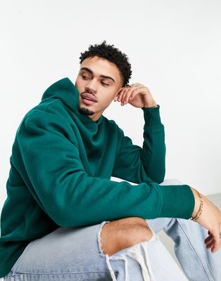 ASOS DESIGN heavyweight oversized hoodie in forest green
