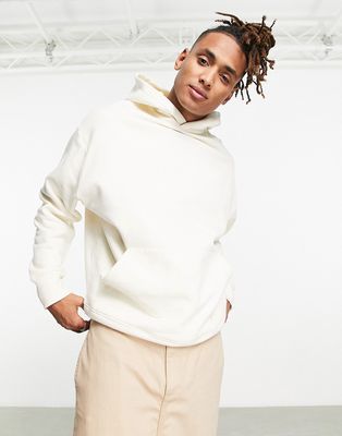 ASOS DESIGN heavyweight oversized hoodie in off white