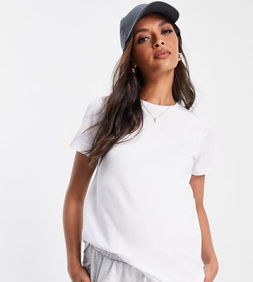 ASOS DESIGN Maternity ultimate cotton t-shirt with crew neck in white - WHITE