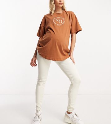 ASOS DESIGN Maternity ultimate skinny jean in off white