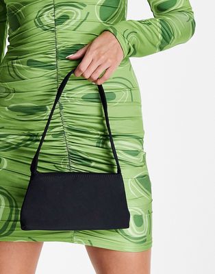 ASOS DESIGN mini shoulder bag in black nylon