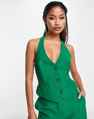 ASOS DESIGN Mix & Match suit vest in green