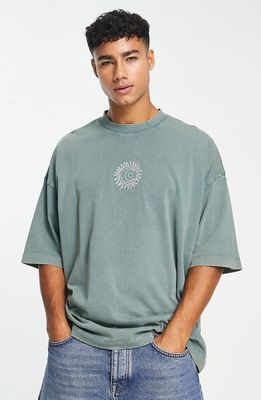 ASOS DESIGN Oversize Cotton T-Shirt in Khaki