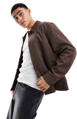 ASOS DESIGN Oversize Jacket in Brown